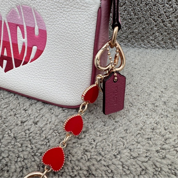 coach Nolita 19 With Stripe Heart Motif ca797 with extender - Picture 13 of 13